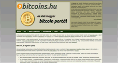 Desktop Screenshot of bitcoins.hu